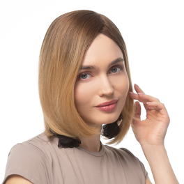 Topper do ramion z włosów słowiańskich prostych 30cm AIKA # 6/8/10R+14/16