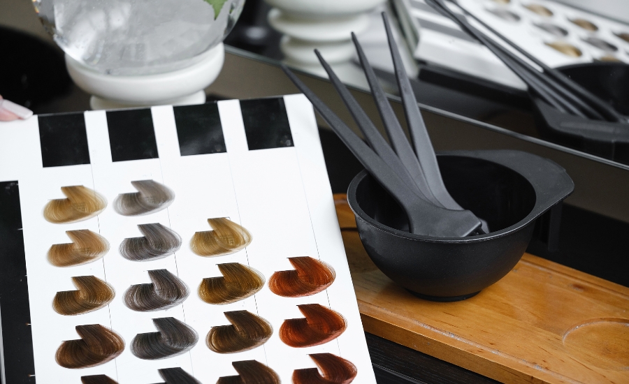 Bezpieczne farbowanie toppera z włosów